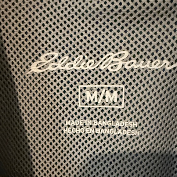 NWT- Eddie Bauer Men's Dark Blue Casual Button Down Outdoor Shirt - Picture 2 of 7